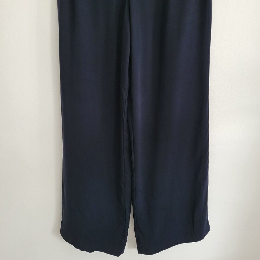 Talbots 100% Silk Dress Pants Navy Women Size 12 - Picture 9 of 11